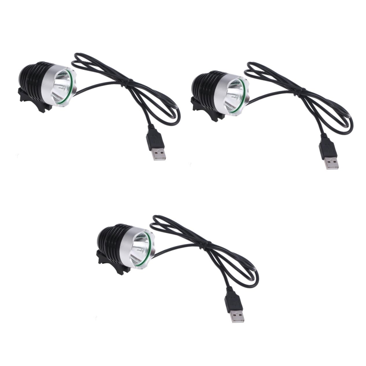 BESPORTBLE 3 Uds Luz De Bicicleta Recargable Accesorios para Bicicletas Luz Delantera De Bicicleta Linterna USB Luces De Bicicleta Luz De Bicicleta USB Luz Delantera De Bicicleta Luz