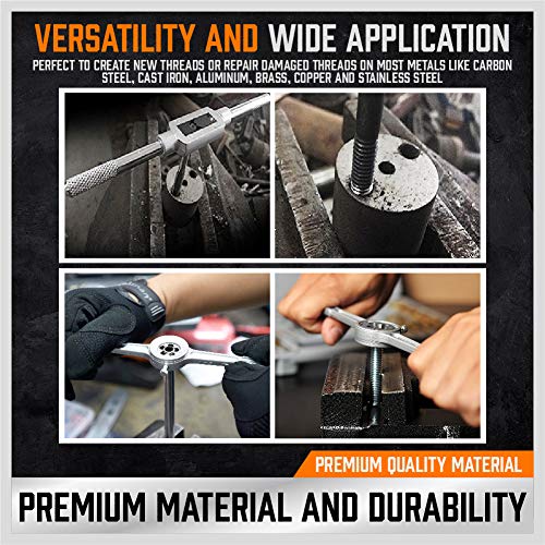 Horusdy 40-Piece Sae Tap And Die Set, Inch Sizes For Coarse And Fine Threads Tool With Storage Case #TOP6