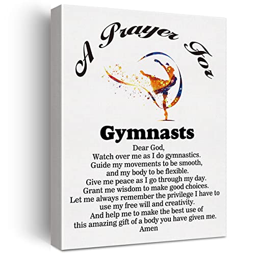 LEXSIVO a Gymnast's Prayer Canvas Home Wall Art Decor Gymnasts