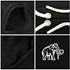 PicOnTshirt 100% Cotton Heavyweight Mammoth Hoodies for Men and Women Pure Cotton Hoodie from Mammoth Black color size 5XL #4