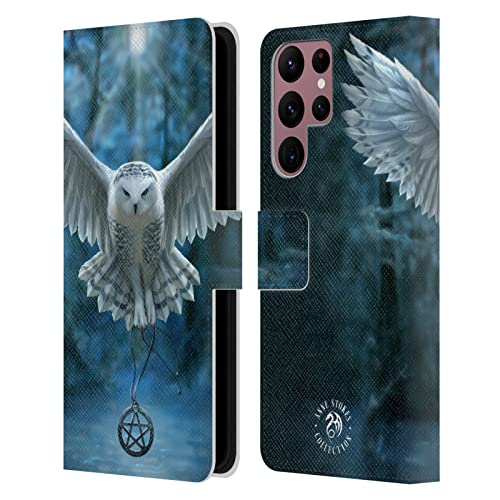Carcasa de cuero tipo libro Samsung Galaxy S22 Ultra de Anne Stokes