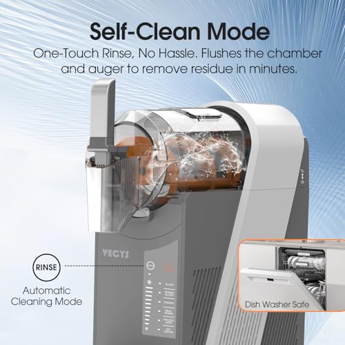 Image of VECYS 6-in-1 Slushie Machine & Frozen Drink Maker for Home, with Medical-Grade High-Impact Jar (BPA-Free), 10 Level Texture Control, 60-Min Fast Freeze, 50.7 fl oz, Grey
