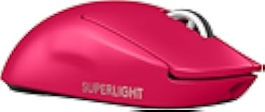 Logitech G PRO X Superlight 2 Lightspeed Wireless Gaming Mouse, Lightweight, LIGHTFORCE Hybrid Switches, Hero 2 Sensor, 32,000 DPI, 5 Programmable Buttons, USB-C Charging, PC & Mac - Magenta (Renewed)