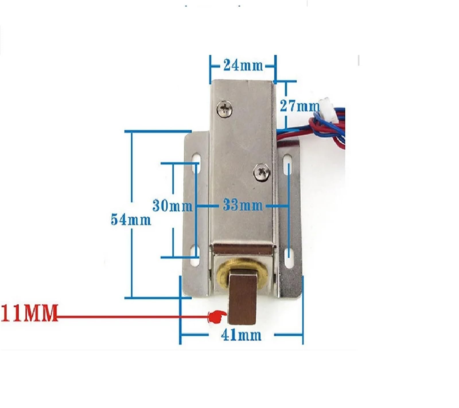 Minicerradura eléctrica con pestillo de 12 V CC for gabinete, Cerradura pequeña for gabinete o Cerradura de Puerta con solenoide