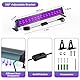 NATPOW 36W UV Bar Schwarzlichtlampe, LED Schwarzlicht mit Stecker, Wasserdicht Schwarzlichtlampe Fluoreszenz Blacklight Partylicht für Halloween Aquarium Bar Neonfarben Disco(2 Pack)