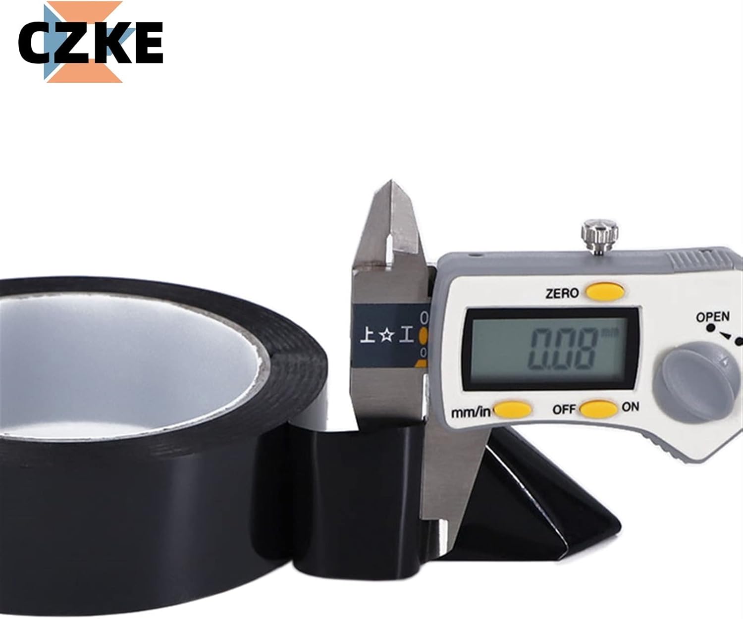 5/8/10/12/15/18/20/25mm x 50M Black High Temperature Resistant Kapton Tape Polyimide for Electric Task/Grills/Powder Coating (Color : 50M, Size : 30mm)