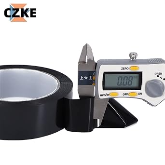 5/8/10/12/15/18/20/25mm x 50M Black High Temperature Resistant Kapton Tape Polyimide for Electric Task/Grills/Powder Coating(15mm)
