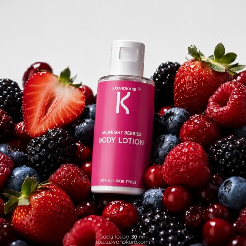 Image of Kronokare Midnight Berries Body Lotion 30ml | Hydrating & Nourishing Body Moisturizer | Lightweight Lotion for Soft, Smooth Skin | Daily Body Care for Men & Women