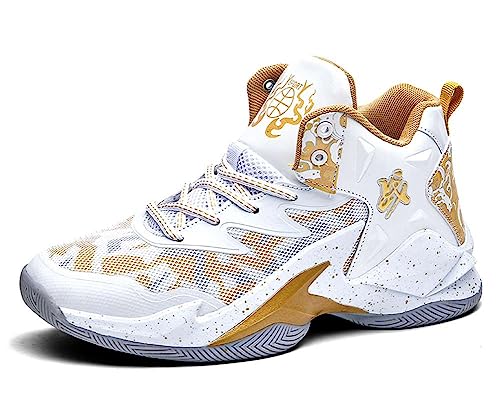 VAXAV Unisex High Top Basketball Shoes Outdoor Sports Sneakers Athletic Running Tennis Shoes