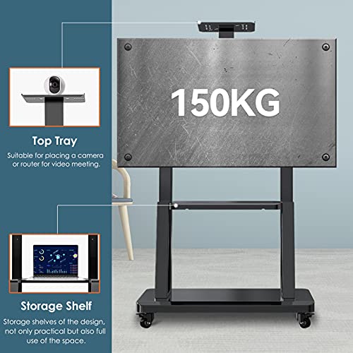 Soporte móvil para TV de 40 a 75 pulgadas con ruedas miniatura 4