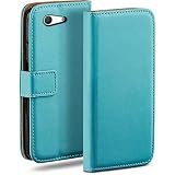 La todoterreno: la función atril, las 2 ranuras para tarjetas y un compartimento para dinero hacen de la funda Sony Xperia Z3 Compact una práctica billetera. Cuando se pliega, se convierte en una funda protectora a prueba de golpes de 360 grados