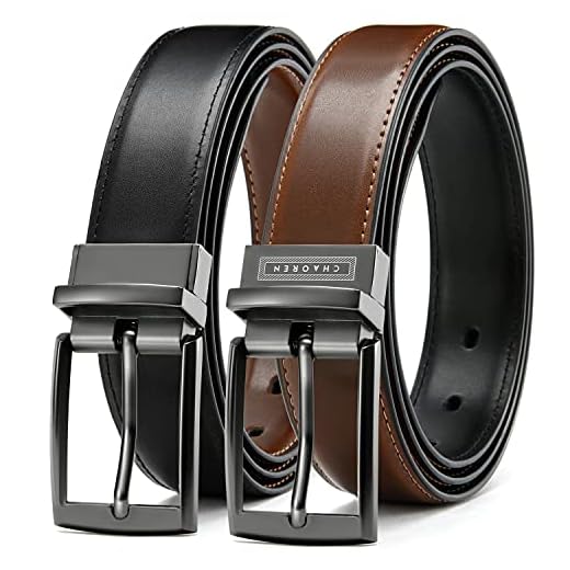 Cinto Masculino Reversível Couro Dupla Face Cinto Social Ajustável com Fivela de Pino Confort - Largura 33mm
