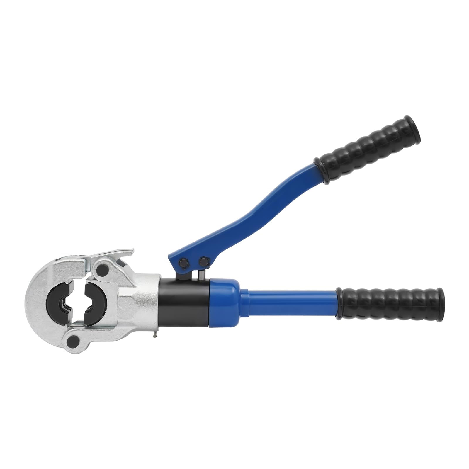 Pince à Sertir Professionnelle Tuyaux avec 7 V-Mâchoires, V Pince à Sertir Hydraulique avec Tête Rotative à 180°,Pression de Travail Max. 80 kN, V12/14/15/16/18/22/28, pour Tuyaux en Cuivre