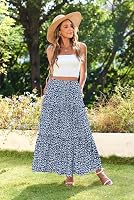 Hotouch Sommerrock Damen Elegant Maxirock mit Taschen Z-Blumen-C M – Ansicht 2