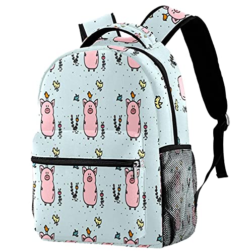 Sac à dos oiseaux fille garçon grand volume multicolore avec poche gourde