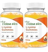 L-Lysine Gummies 1200 mg for Kids &amp; Adults, 4 in 1 Lysine Chewable Supplement for Lips &amp; Skin Hea...