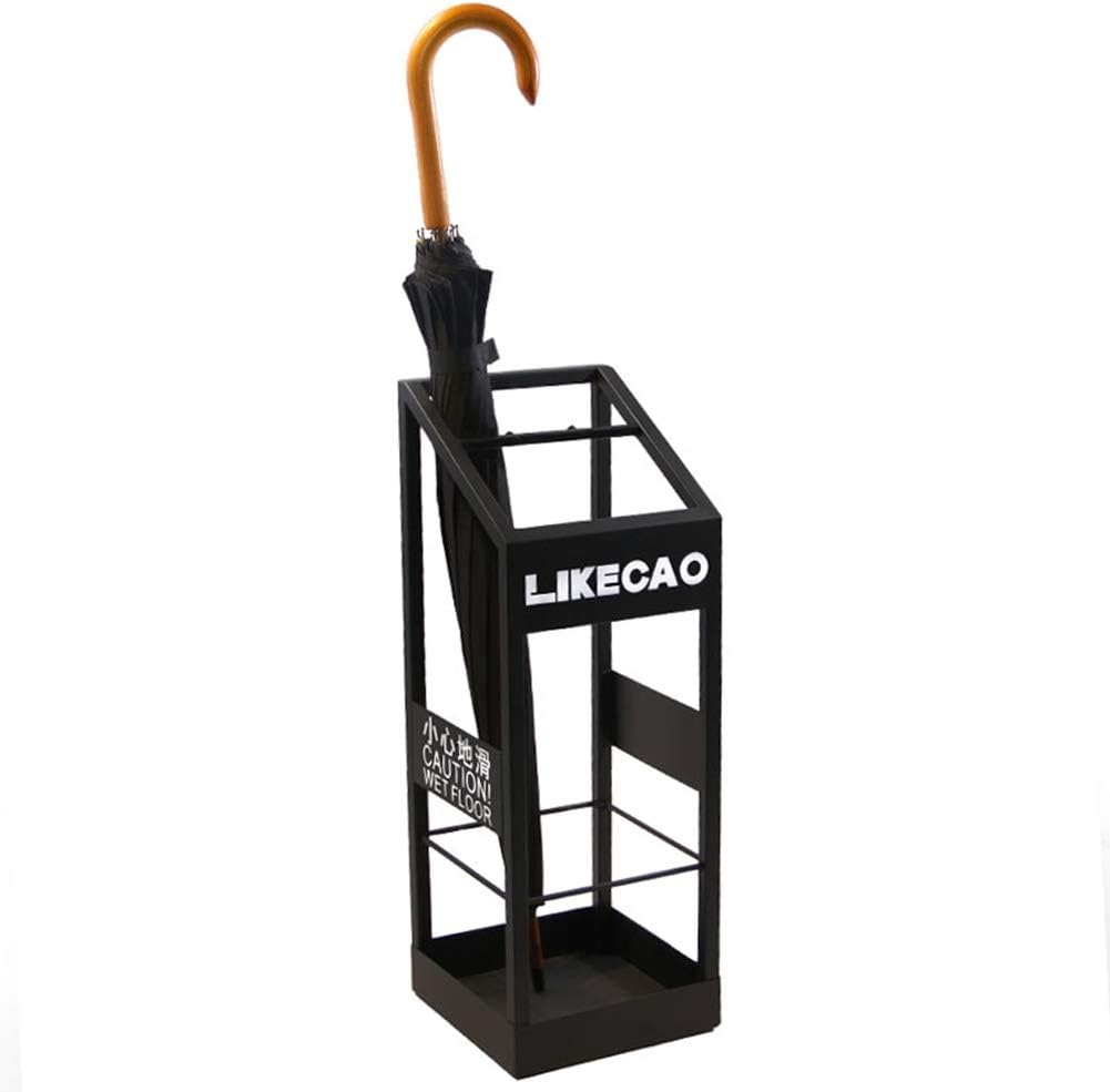 玄関玄関用金属製傘立てラック、フック付き省スペース傘立て室内装飾
