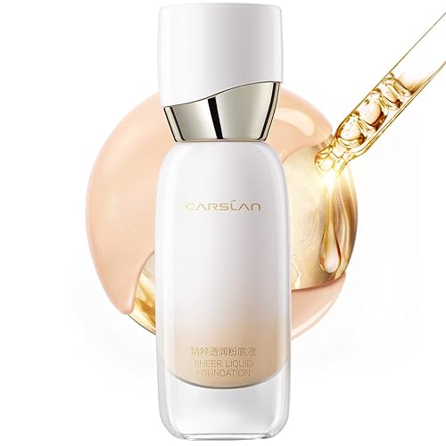 Carslan Base líquida transparente con suero vegetal, hidratación de larga duración 24 horas, cobertura completa media, vegana y libre de crueldad, disponible en Yaxa Colombia