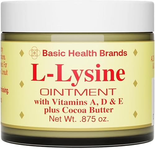 Miniatura 2 de Basic Brands - Ungüento de L-lisina - 0.875 oz - Tratamiento de lisina para herpes labial y alivio de ampollas - Alivia los labios agrietados y la