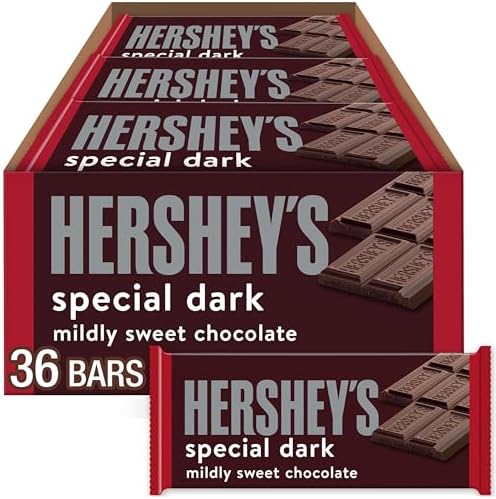 Hershey's Special Dark Chocolate Candy Bars, 1.45 oz (Pack of 36)