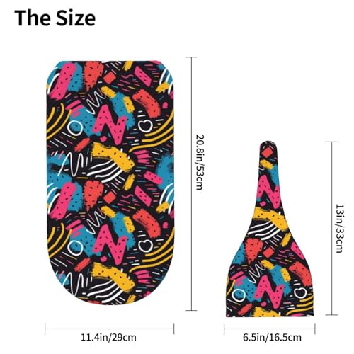 Image of 90s Art Newborn Swaddle Blankets Hat Sets Soft Baby Receiving Blanket Swaddle Sack for Baby Shower Infant Boy Girl Gift