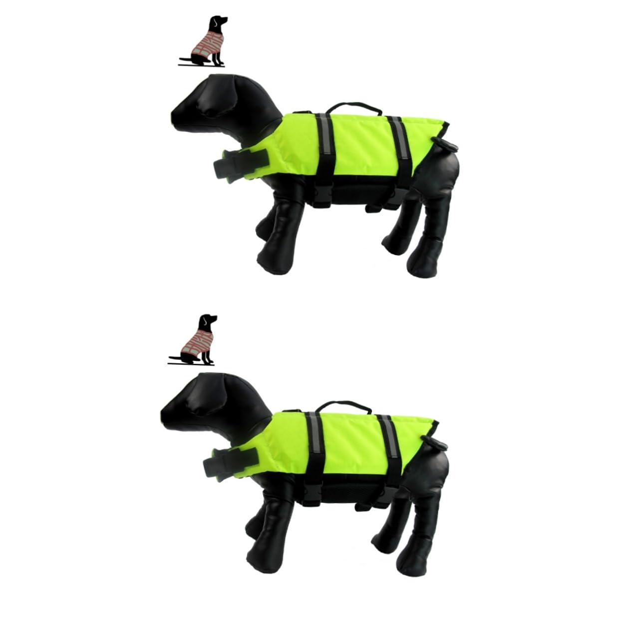 HANABASS 2St Rettungsweste für Haustiere Rettungsring für Haustiere Weste Rettungsring Welpenschwimmwesten für kleine Hunde xs Hund reflektierender Hund schweißabsorbierendes Haustier