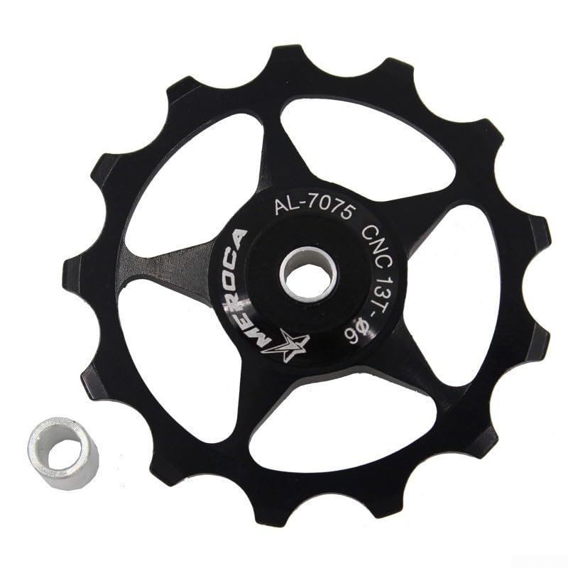 Rueda de cambio trasera con rodamiento sellado para bicicletas de montaña, durabilidad mejorada (negro 13T)