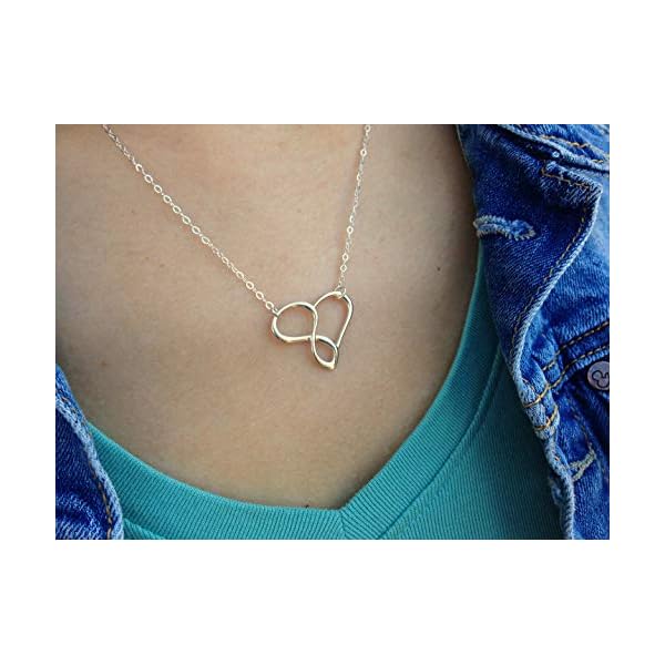 EFYTAL Mothers Day Gifts from Daughter, 925 Sterling Silver Infinity Heart Mom Necklace for Mother & Daughter, Mother's Day Jewelry for Women, Mothers Day Gifts for Mom, Best Birthday Gift Ideas