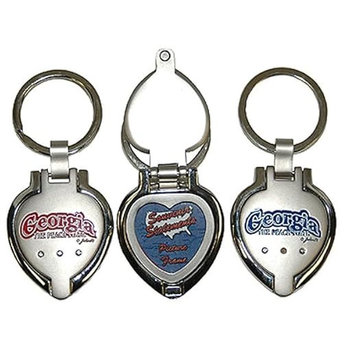 COAST2COAST OUTFITTERS BY IWS Georgia Photo Heart Bubble Keychain
