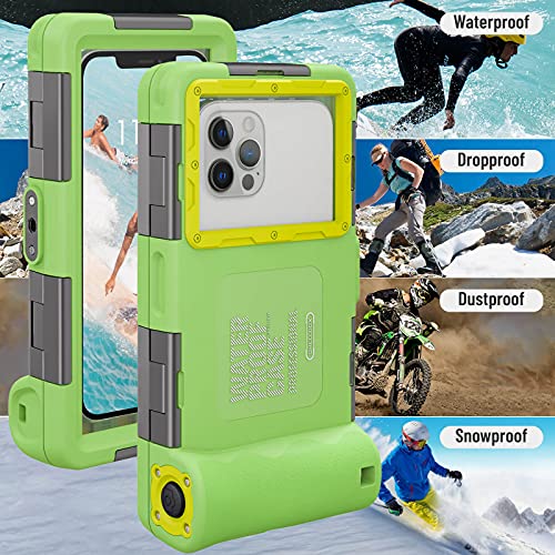 Image of Upgrade Diving Swimming Waterproof Protective Case, Outdoor Universal Snorkeling Surfing Professional Underwater Housing for iPhone Galaxy Huawei OnePlus LG Motorola Google Series Phones
