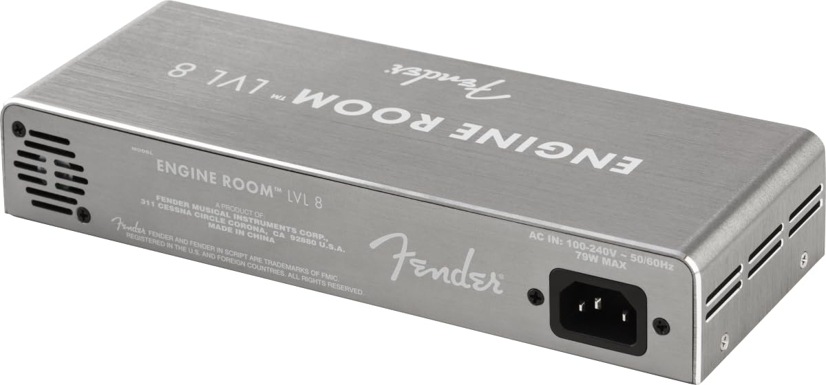 Fender »ENGINE ROOM LVL8 POWER SUPPLY« Alimentazione centrale per i pedali effetti - 6x 9V/DC 500mA / 2x 9V/12V/18V (commutabile)