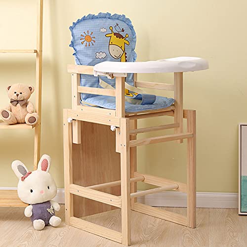 VILHA 2-in-1 Kinder Hochstuhl Aus Holz - Kombistuhl Mit Tisch Ab 6 Monaten
