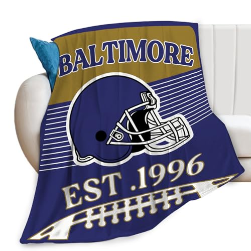 Lgihqey American Football Throw Blanket Football Sports Flannel Blankets Gifts for Stuff Decor Fleece Plush Bedding for Men Women Fans Team 40x50