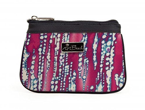 Long Beach Small Cosmetic Coin Purse - Cute Neoprene Women's Make Up Case For the Bare Necessities