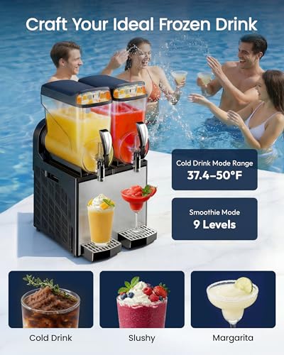 Commercial Slushie Machine Double Tank