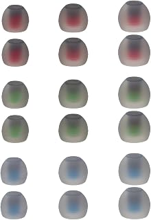Replacement Ear Tips for Rythflo WH01 / WH02 / WH03 Headphones, Silicone Earbuds Tips 9Pairs (S/M/L)