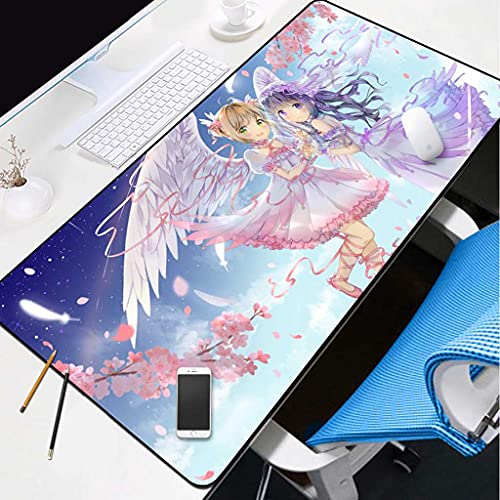 Tapis de souris gaming XXL antidérapant de 100x50cm pour grand bureau PC