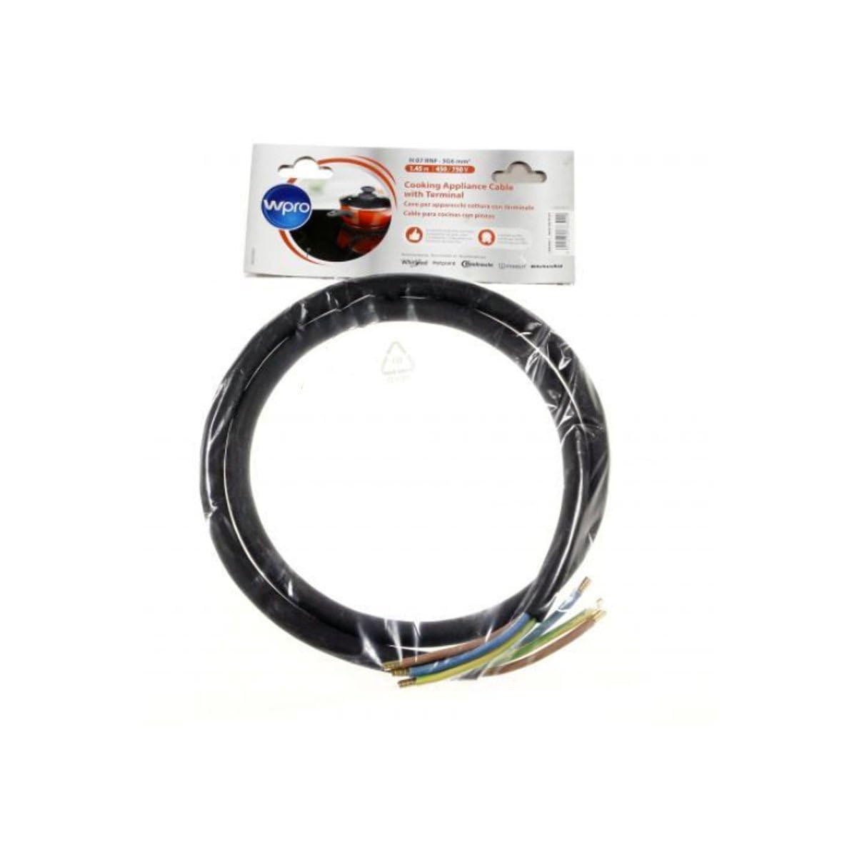 Câble d'alimentation (3x6mm²) Four, cuisinière 481281729071, 484010678187 WHIRLPOOL