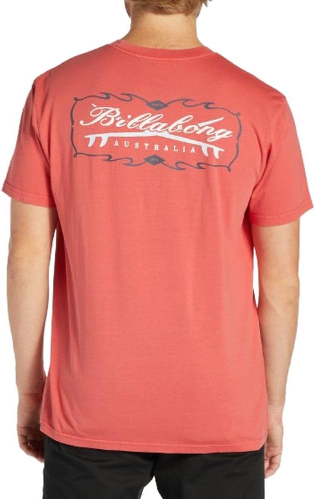 Billabong Crossroads Wave Washed T-Shirt - Coral