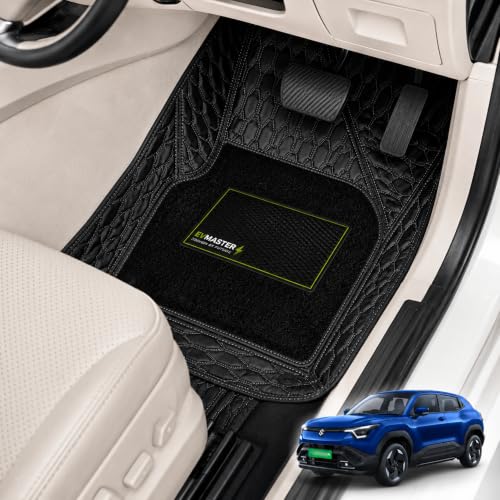 Image of EV MASTER 7D Car Floor Mats for Maruti Grand Vitara Hybrid (2026 Onwards) Complete Set | Waterproof | Anti-Slip | Luxury Premium Car Mat | Full Coverage | Custom Fitted Car Foot Mats