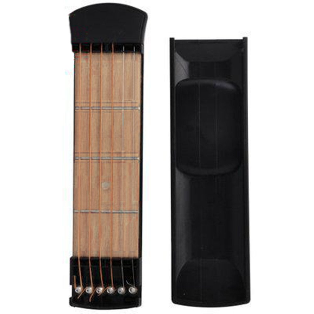 Pocket Guitar Practice Neck, Finger Exercise, 4 Fret and 6 Fret Portable Guitar Trainer Practice Tool for Beginner Chord Trainer Fingering (4 Fret)