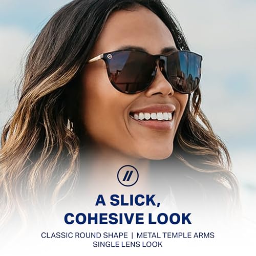 Image of Blenders Eyewear North Park X2 - Polarized Sunglasses - Classic Shape, Mixed Metal Frame - 100% UV Protection