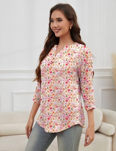 Post Shoulder Surgery Shirts for Women Fully Tear Away 3/4 Chemo Shirts for Port Access Rotator Cuff Surgery Recovery Shirt2