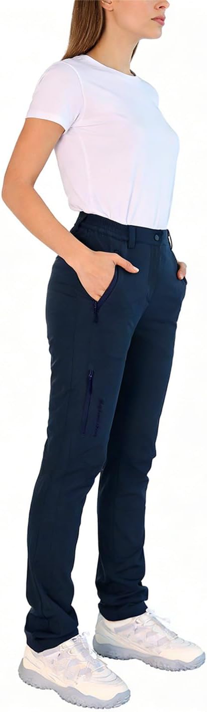 Women’s Lightweight Adventure Pants – High Waisted Quick Dry Outdoor Hiking & Travel Pants