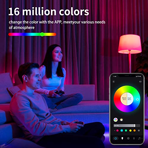 Vastpower Smart Light Bulbs, Rgb Warm White 2700K Smart Home Lighting Changing Wifi Smart Bulbs That Work With Alexa, Siri, Echo, Google Home (1 Pack) #TOP3