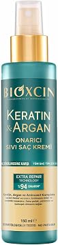 Bioxcin Keratin & Argan Repair Liquid Conditioner – Non-Rinsable Hair Care Spray Containing Hydrolyzed Keratin, Argan Oil and BioComplex B11 – 150 ml – For Worn Hair