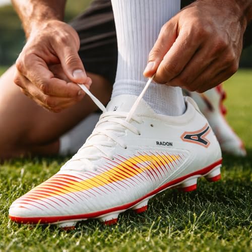 Image of Anza Radon Ultra Flexible & Light Weight Football Shoes for Men & Women, Multi-Purpose Durable Stud, Polyurethane, Low Top, Adult