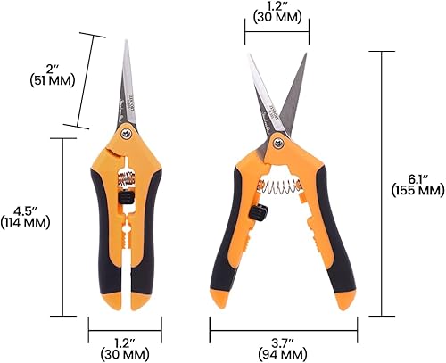 Miniatura 5 de Zenport Podadora recta hidropónica de Microblade H355, hoja de acero inoxidable