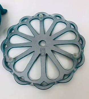 NOiRページ　アンシャンテジャポン KIKU ポット敷 ターコイズ Amazon.co.jp: アンシャンテジャポン 岩鋳 KIKU カラーポット