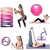 PILATES RESISTANCE BAND -PILATES BAR, Yoga Band, Pilates Band, Pull Up Band, YOGA Kit, BOOTY Bands, BODY TRIMMER, Waist & Ab Shaper Sit Up Pull ROPE